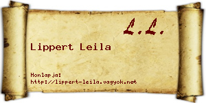 Lippert Leila névjegykártya